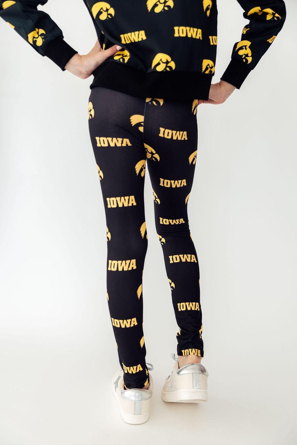 Iowa Black Tigerhawk Leggings by Mila & Rose ®