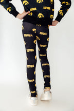 Iowa Black Tigerhawk Leggings by Mila & Rose ®