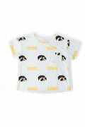 Iowa White Tigerhawk Ruffle Pocket Tee by Mila & Rose ®
