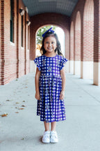 JMU Plaid Duke Dog Flutter Twirl Dress by Mila & Rose ®
