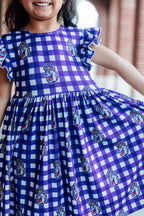 JMU Plaid Duke Dog Flutter Twirl Dress by Mila & Rose ®