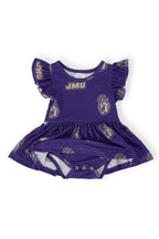 JMU Purple Duke Dog S/S Flutter Twirl Bodysuit by Mila & Rose ®