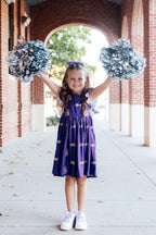 JMU Purple Duke Dog Flutter Twirl Dress by Mila & Rose ®