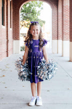 JMU Purple Duke Dog Flutter Twirl Dress by Mila & Rose ®