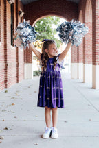 JMU Purple Duke Dog Flutter Twirl Dress by Mila & Rose ®