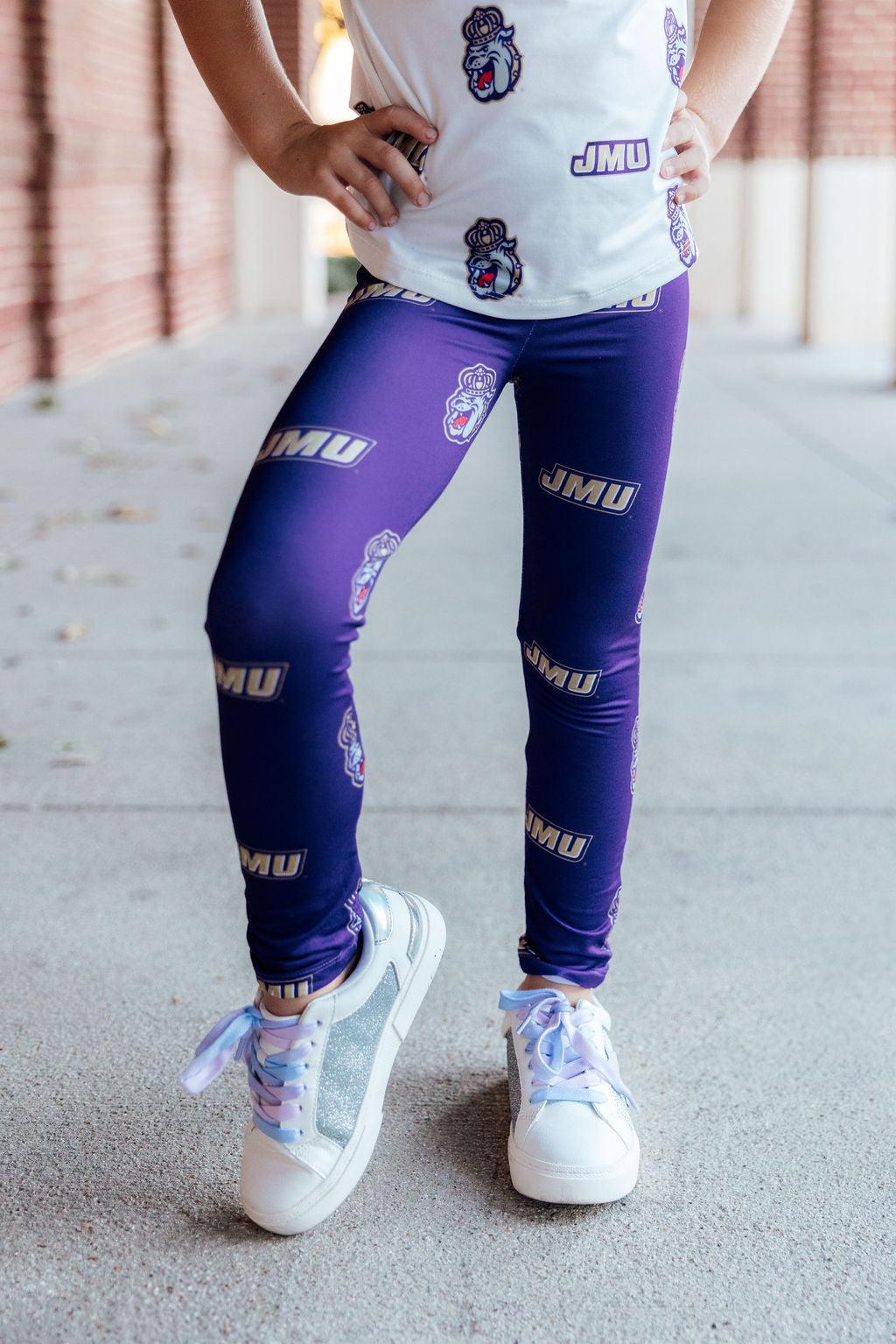 JMU Purple Duke Dog Leggings by Mila & Rose ®