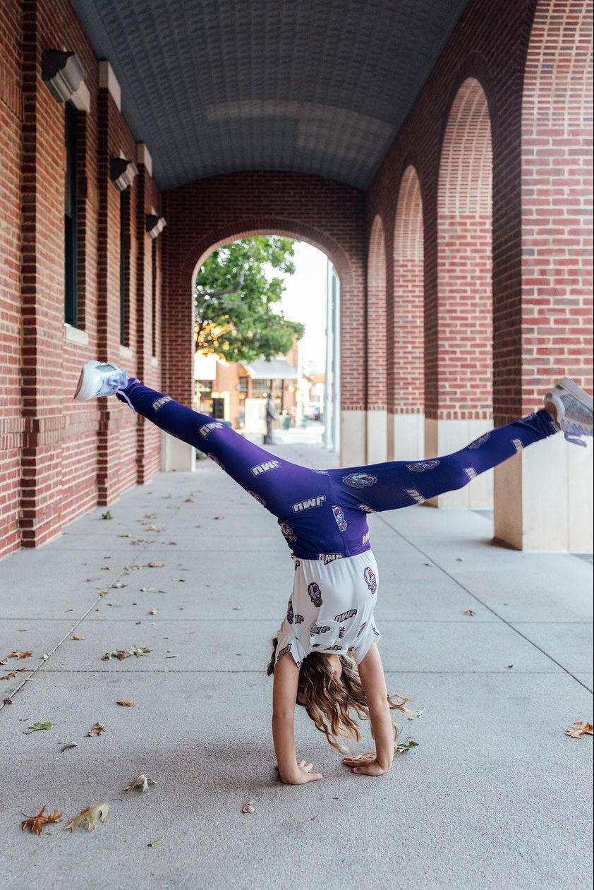 JMU Purple Duke Dog Leggings by Mila & Rose ®