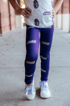 JMU Purple Duke Dog Leggings by Mila & Rose ®