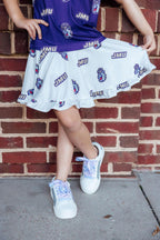 JMU White Duke Dog Twirl Skort by Mila & Rose ®