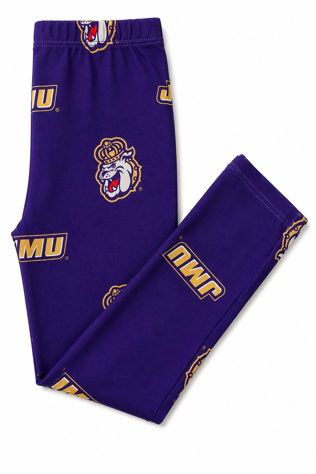 JMU Purple Duke Dog Leggings by Mila & Rose ®