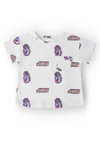 JMU White Duke Dog Ruffle Pocket Tee by Mila & Rose ®