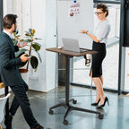 Pneumatic Standing Desk with Anti-fall Baffle and Cup Holder by LuxuryLifeWay Online Store