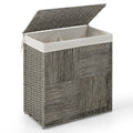 29 Gallons Laundry Hamper with Convenient Handles and Removable Liner Bag-Gray by LuxuryLifeWay Online Store
