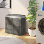 29 Gallons Laundry Hamper with Convenient Handles and Removable Liner Bag-Gray by LuxuryLifeWay Online Store