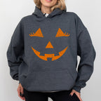Jack-O-Lantern Girl Pumpkin Halloween Spooky Trick Or Treat Witch Hooded Sweatshirt by Refinery No. 1