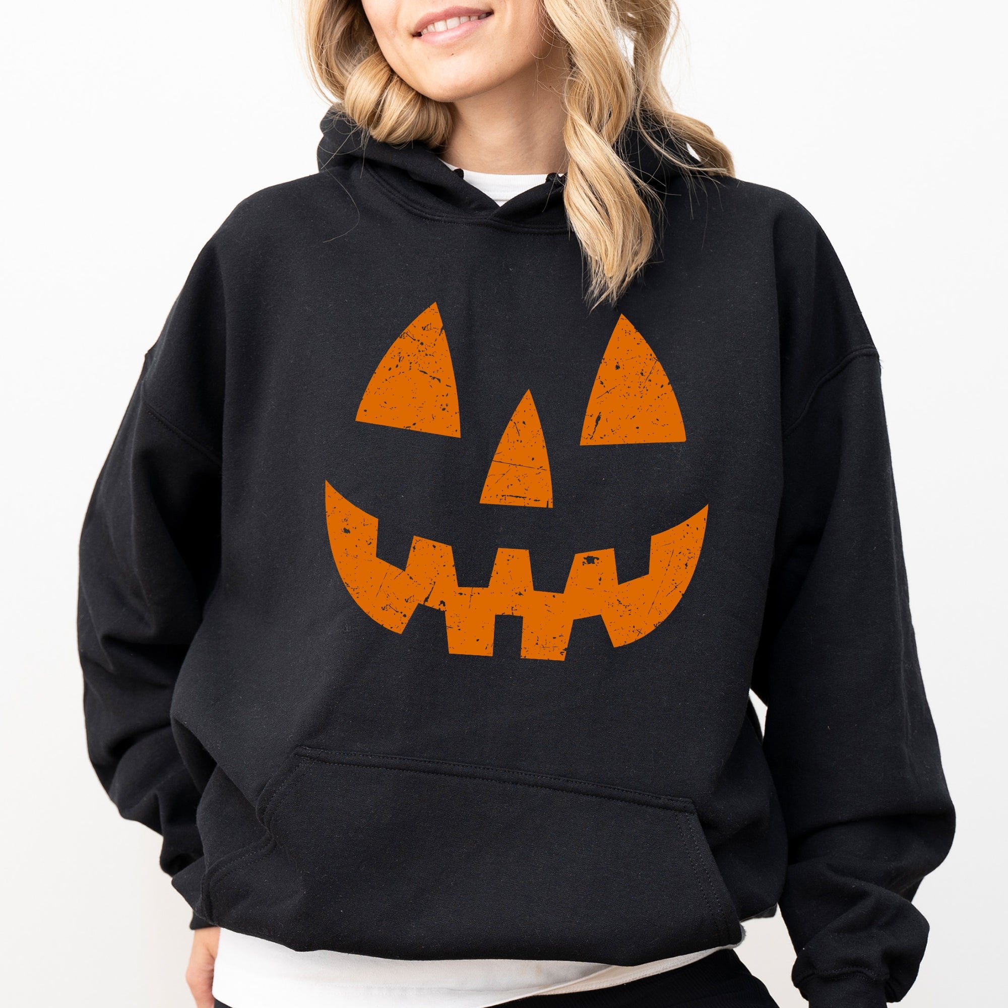 Jack-O-Lantern Pumpkin Halloween Spooky Trick Or Treat Witch Limited Edition Hooded Sweatshirt by Refinery No. 1
