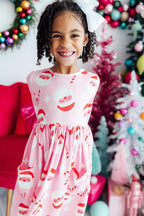 Jingle Bells 3/4 Sleeve Pocket Twirl Dress by Mila & Rose ®