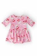 Jingle Bells 3/4 Sleeve Twirl Bodysuit by Mila & Rose ®