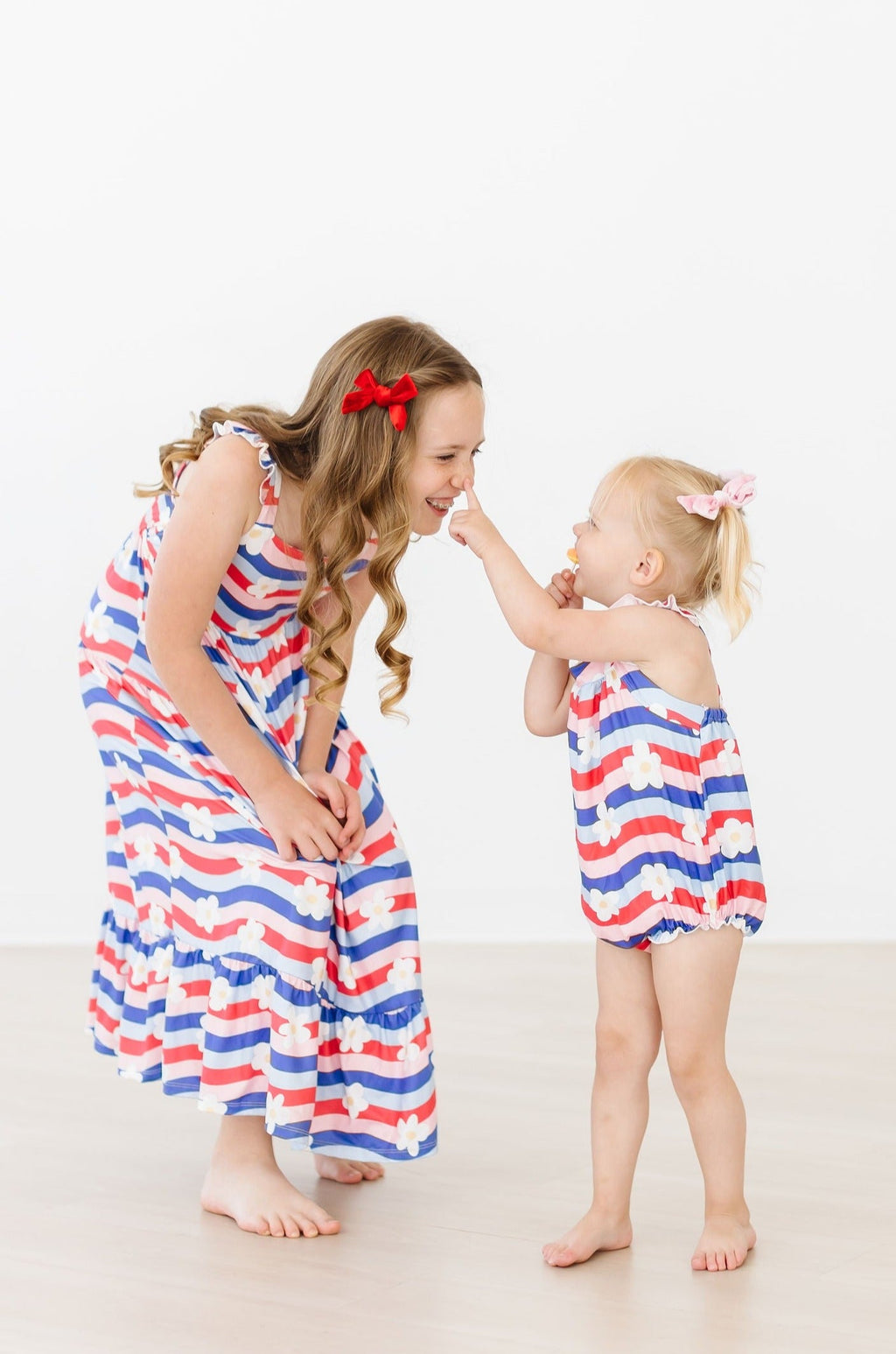 SALE July Vibes Ruffle Cross Back Romper by Mila & Rose ®