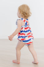 SALE July Vibes Ruffle Cross Back Romper by Mila & Rose ®