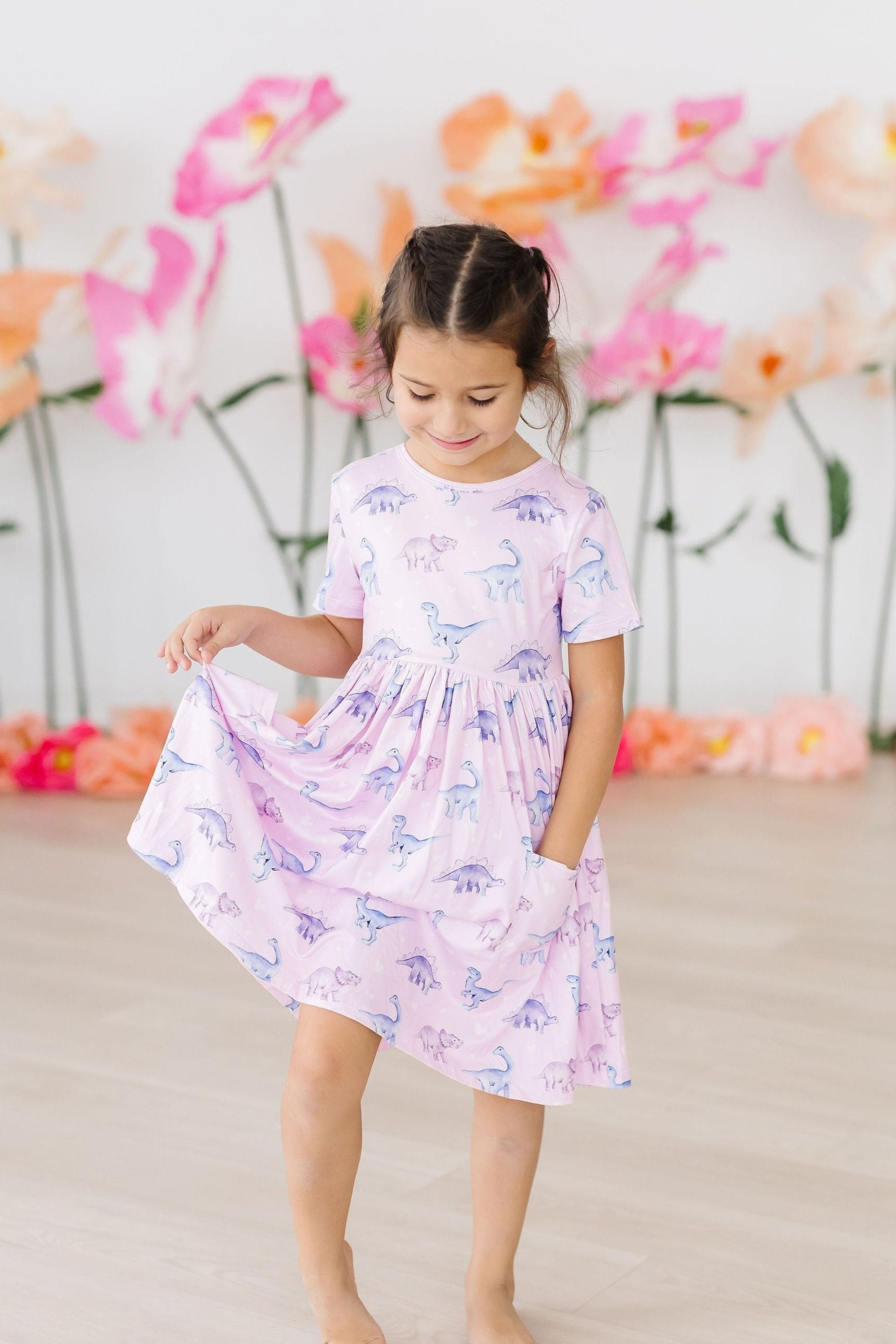 Jurassic Joy S/S Pocket Twirl Dress by Mila & Rose ®
