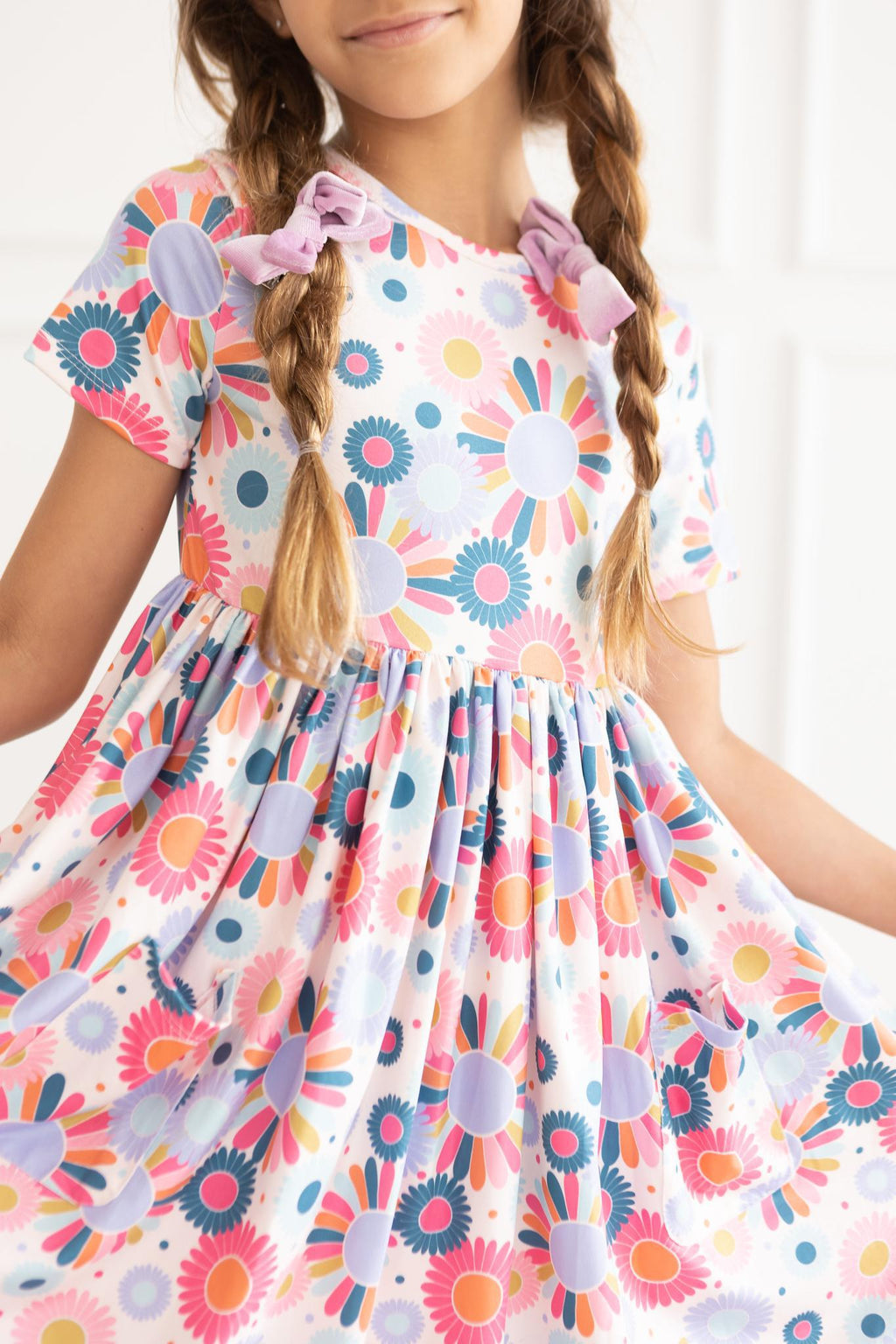 Keep Growing S/S Pocket Twirl Dress by Mila & Rose ®