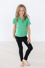 Kelly Green Ruffle Pocket Tee by Mila & Rose ®