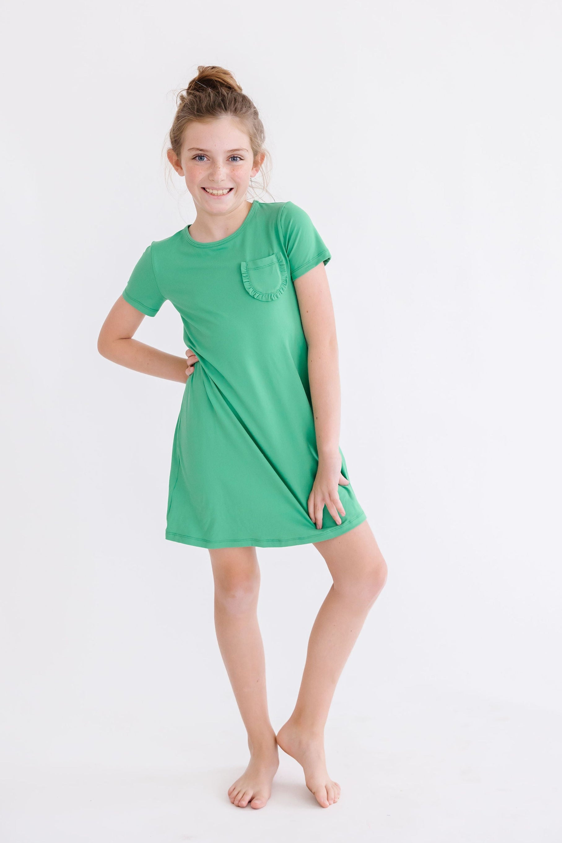 Kelly Green T-Shirt Dress by Mila & Rose ®