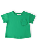 Kelly Green Ruffle Pocket Tee by Mila & Rose ®