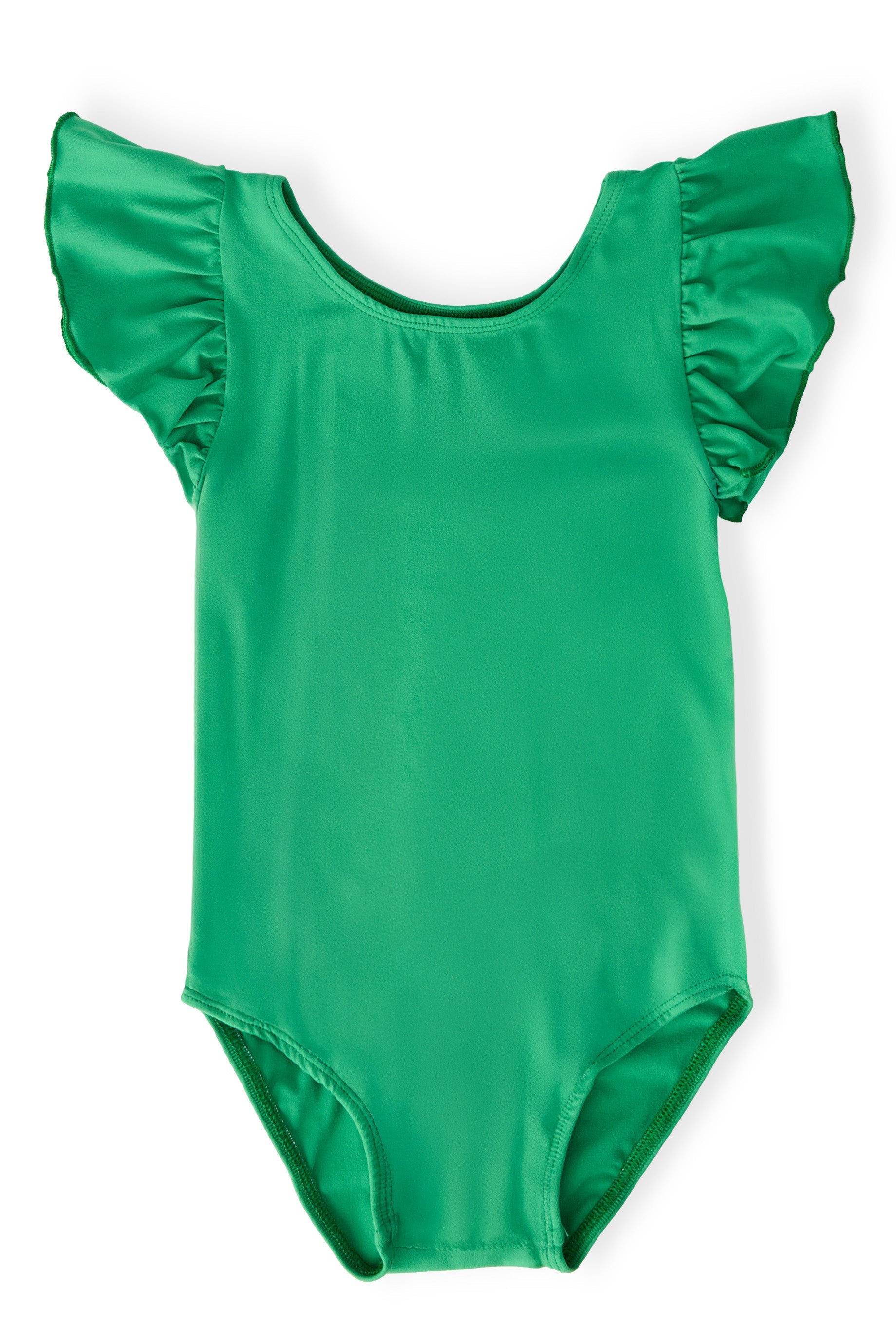 Kelly Green S/S Flutter Sleeve Leotard by Mila & Rose ®
