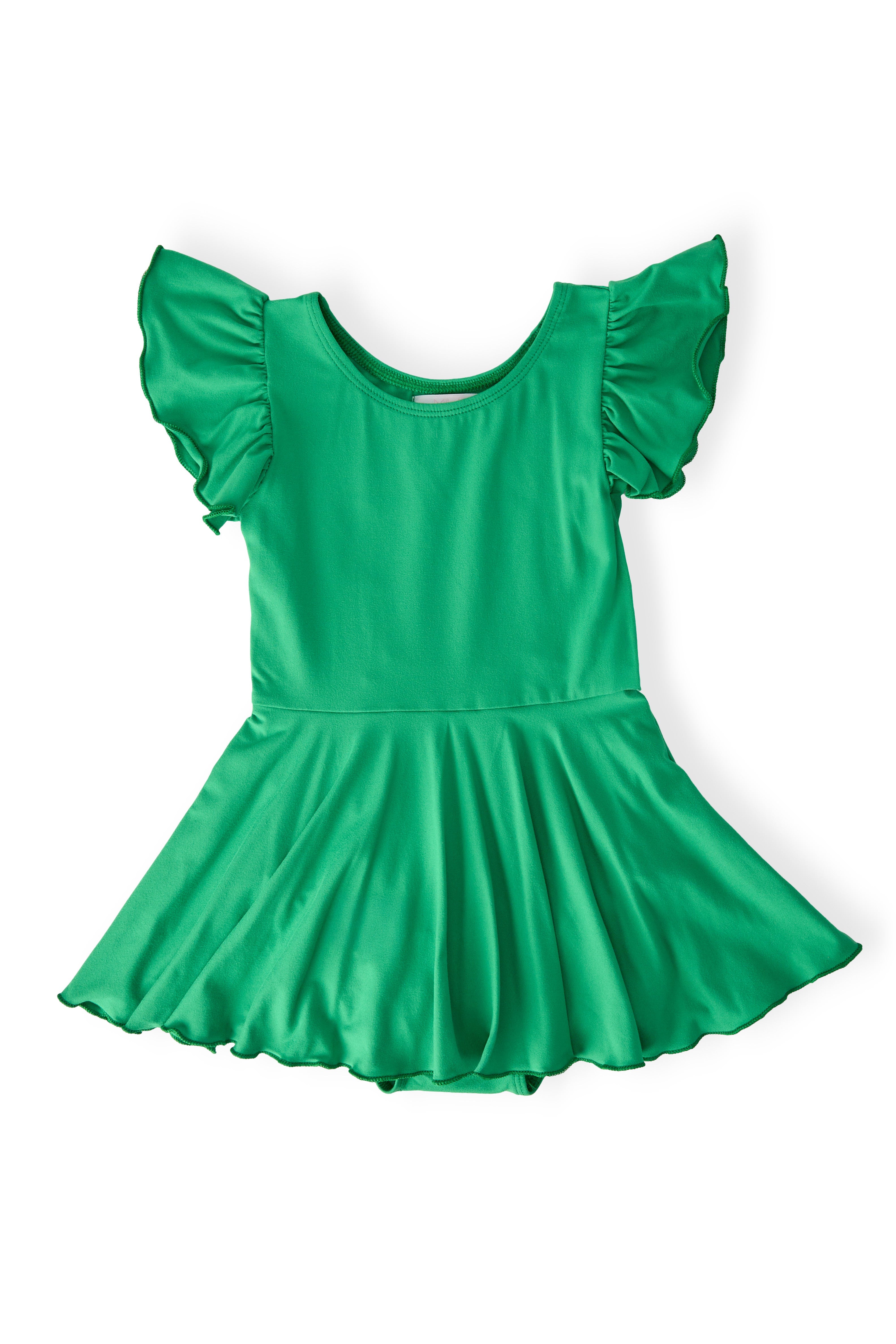 Kelly Green S/S Twirl Leotard by Mila & Rose ®