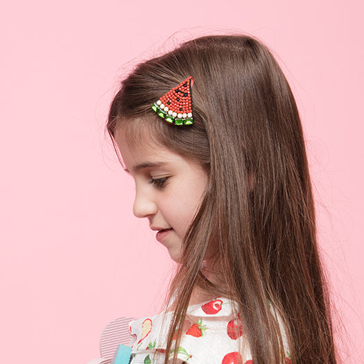 Watermelon- Rhine Stone Kids Hair Pin by Sand By Saya New York
