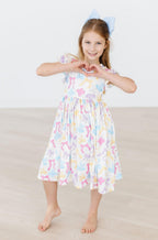 Bow-tastic Flutter Sleeve Twirl Dress by Mila & Rose ®