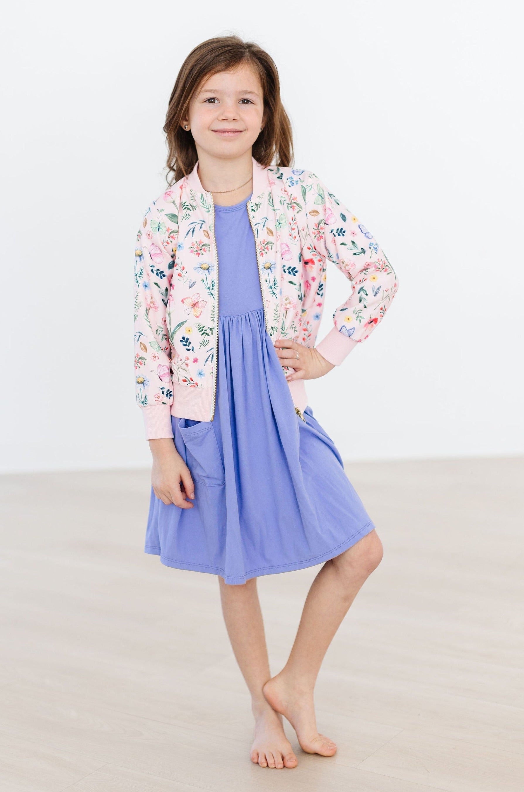 Butterfly Meadows Satin Jacket by Mila & Rose ®