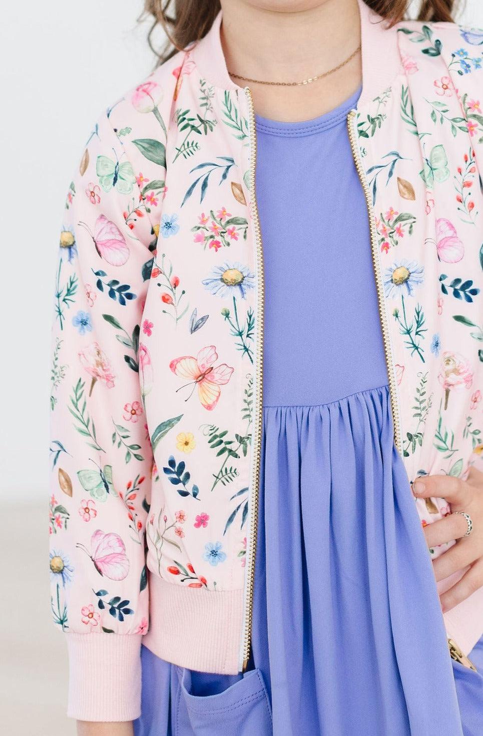 Butterfly Meadows Satin Jacket by Mila & Rose ®