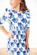 Lone Star 3/4 Sleeve Ruffle Twirl Dress by Mila & Rose ®