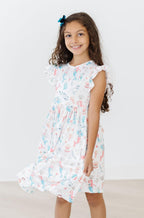 Mermaid Friends Flutter Sleeve Twirl Dress by Mila & Rose ®