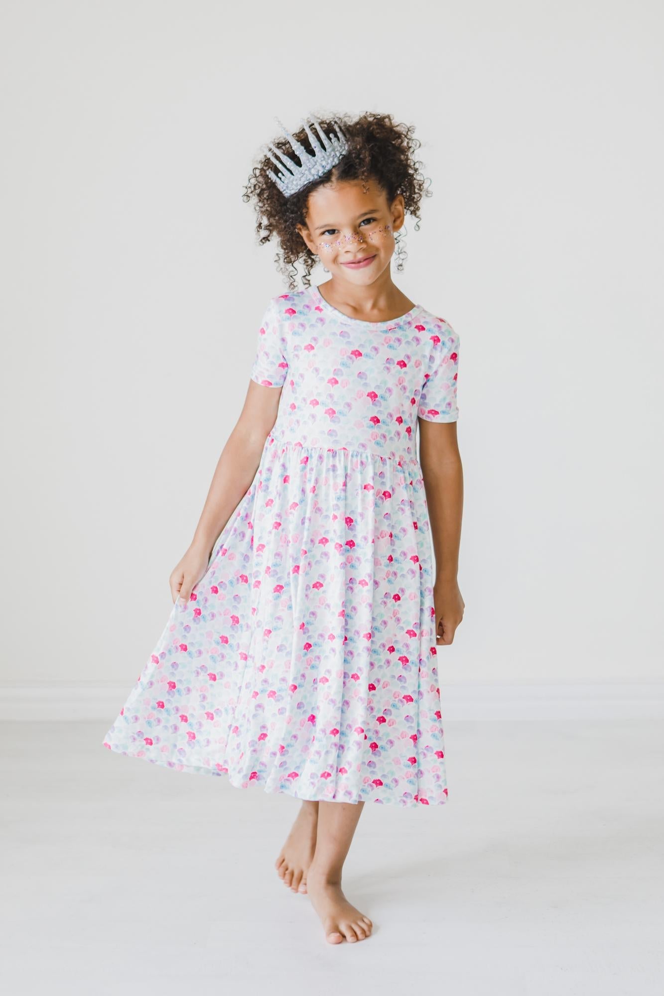 Mermaid Scales S/S Pocket Twirl Dress by Mila & Rose ®