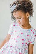 Mermaid Scales S/S Pocket Twirl Dress by Mila & Rose ®