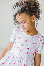 Mermaid Scales S/S Pocket Twirl Dress by Mila & Rose ®