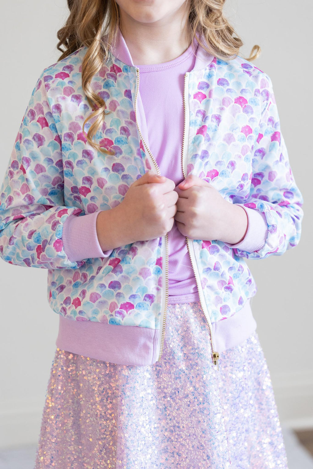 Mermaid Scales Satin Jacket by Mila & Rose ®