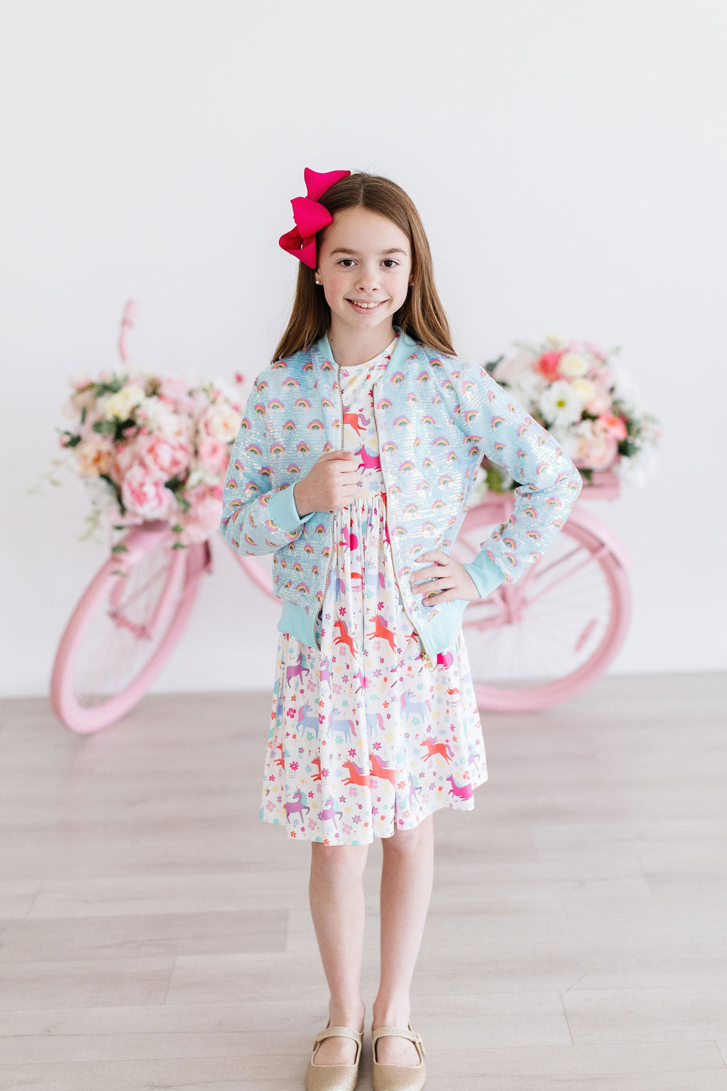 Mint Rainbow Sequin Jacket by Mila & Rose ®