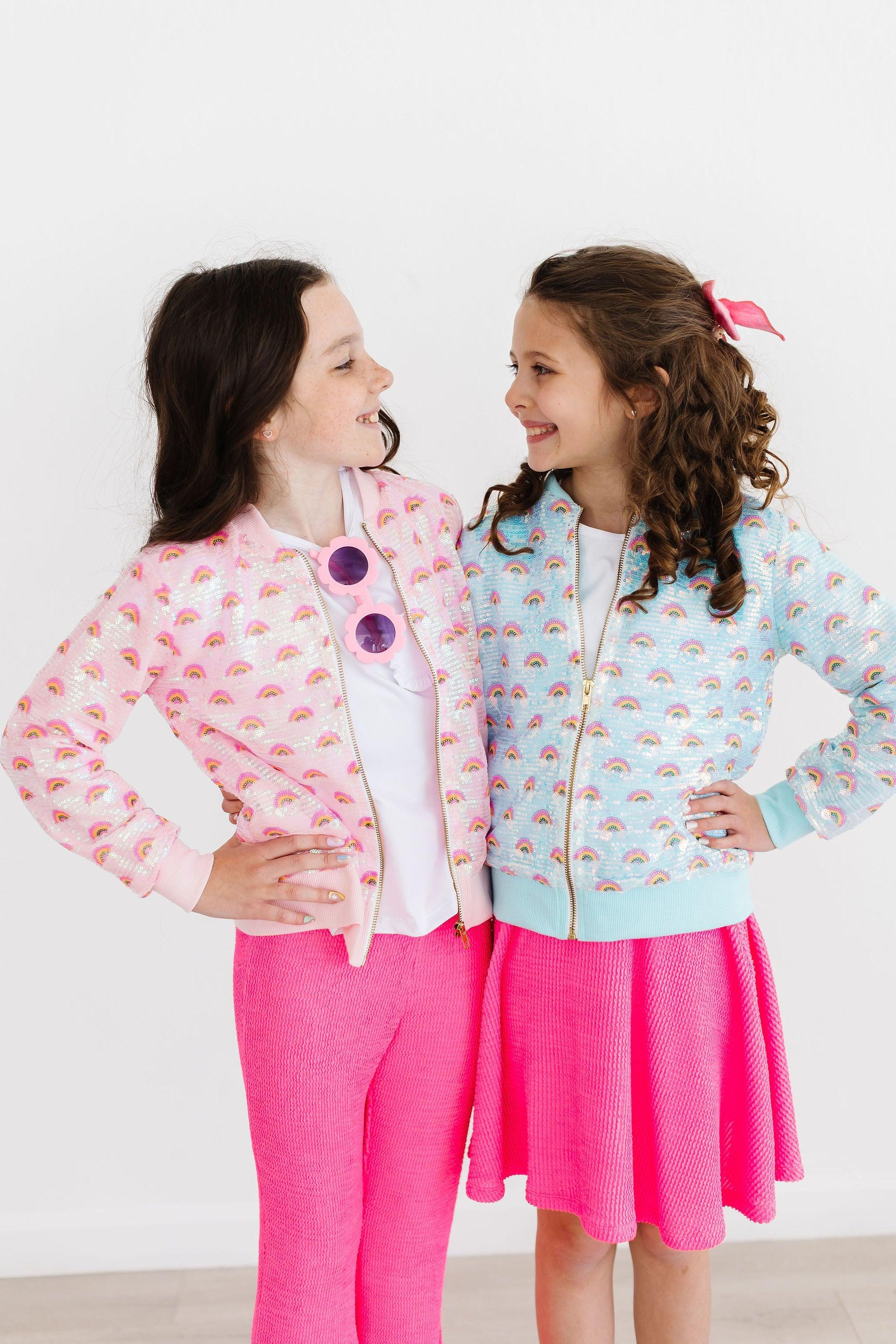 Mint Rainbow Sequin Jacket by Mila & Rose ®