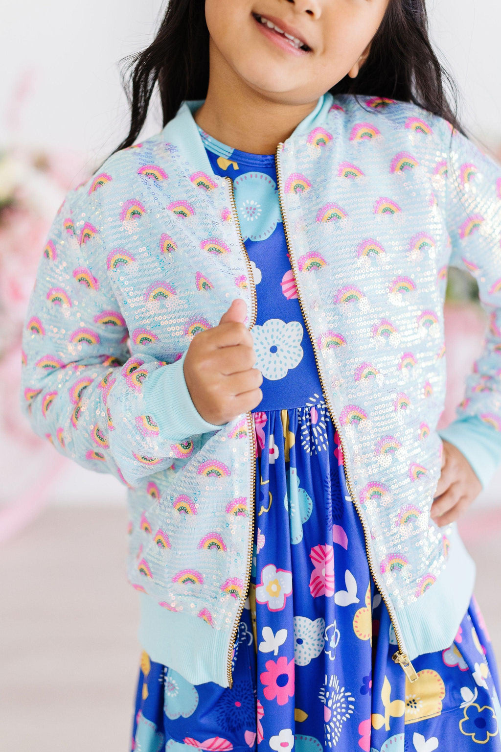 Mint Rainbow Sequin Jacket by Mila & Rose ®