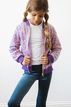 Purple Sequin Jacket by Mila & Rose ®
