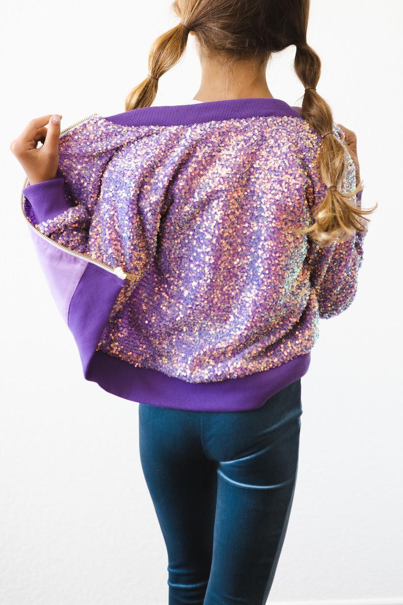 Purple Sequin Jacket by Mila & Rose ®