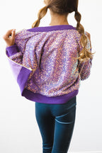 Purple Sequin Jacket by Mila & Rose ®