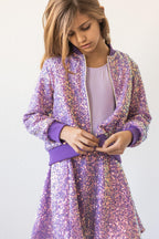 Purple Sequin Jacket by Mila & Rose ®