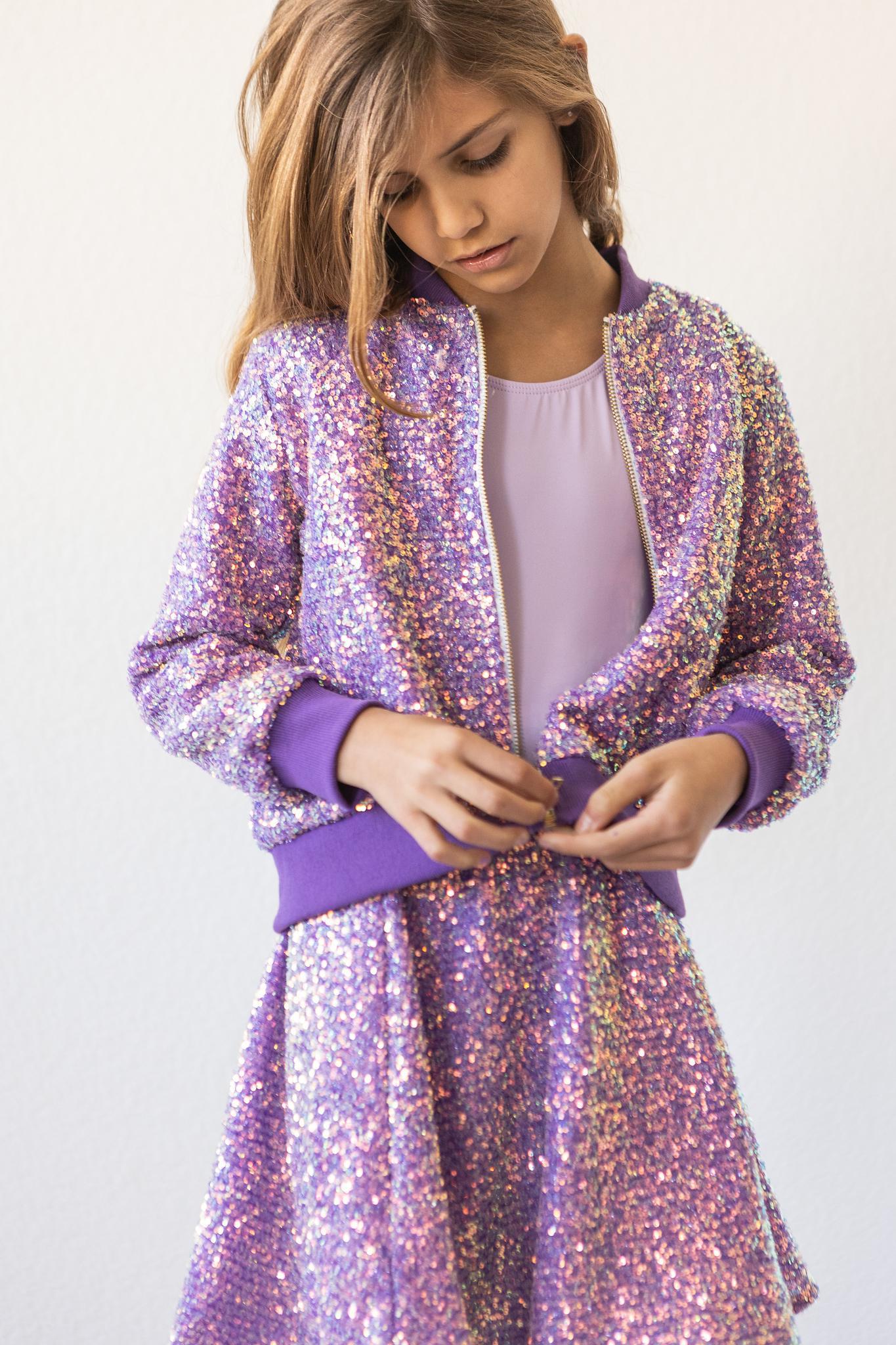 Purple Sequin Jacket by Mila & Rose ®