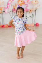 Lavender Love S/S Ruffle Tee by Mila & Rose ®